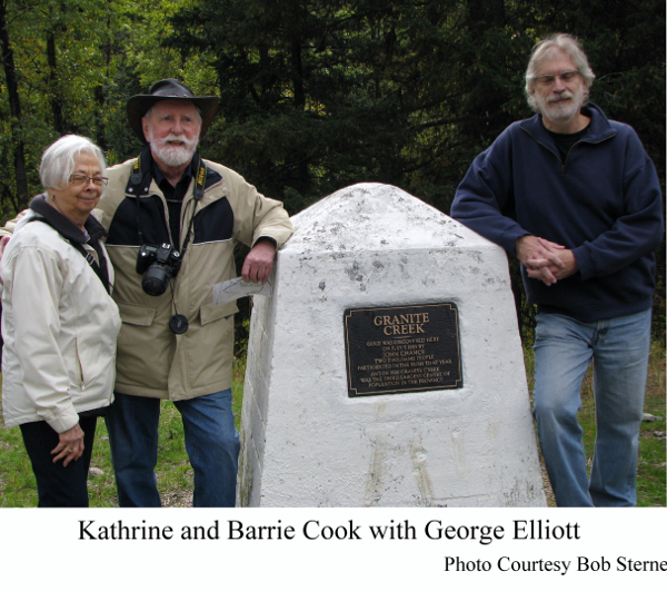 
Kathrine and Barry Cook with George Elliott