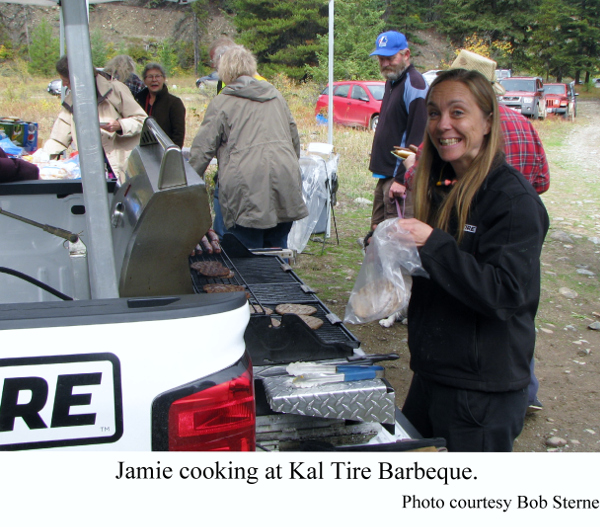 
Jamie of Kal Tire at the barbecue